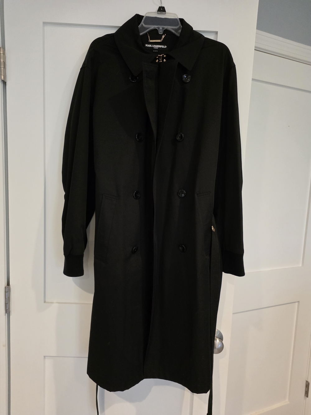 Karl Lagerfeld Double Breast Rain Trench Coat XL